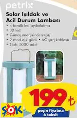 SOLAR IŞILDAK VE ACİL DURUM LAMBASI SOLAR IŞILDAK VE ACİL DURUM LAMBASI